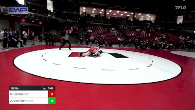 190 lbs Rr Rnd 1 - Kaley Gallion, Mustang High School Girls vs Adalynn Van Horn, Miami