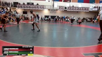 150 lbs 1st Place Match - Jesse Hernandez, Putnam vs Jorge Rodriguez, Century