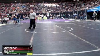 144 lbs Cons. Round 2 - Colin Buker, Timberline vs Logan Mcnally, Wasatch Utah