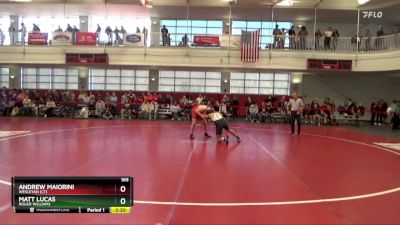 165 lbs Cons. Round 5 - Matt Lucas, Roger Williams vs Andrew Maiorini, Wesleyan (CT)