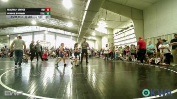 62 lbs Quarterfinal - Maliyah Lopez, Proving Grounds Wrestling vs Winnie Brown, Team Tulsa Wrestling Club