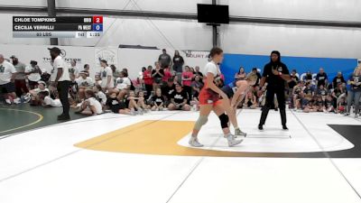63 lbs Rr Rnd 5 - Chloe Tompkins, Ohio Outcasts - W vs Cecilia Verrilli, PA West Yellow - W