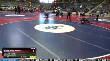 6 lbs Cons. Round 3 - Asadil Tariq, Little Rock Central vs Gavin Biggerstaff, Fayetteville High