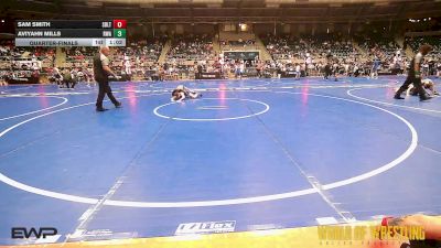84 lbs Quarterfinal - Sam Smith, Sebolt Wrestling Academy vs Aviyahn Mills, Roundtree Wrestling Academy
