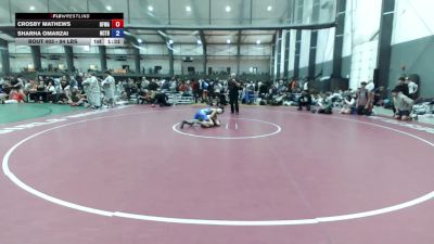 94 lbs Cons. Sub-semis - Crosby Mathews, Black Fox Wrestling Academy vs Sharha Omarzai, Nor Cal Take Down