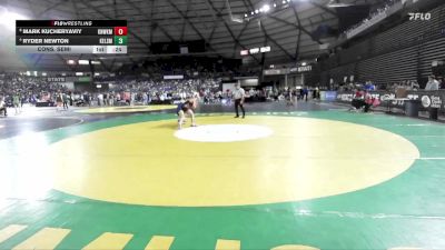 Boys 3A 126 lbs Cons. Semi - Mark Kucheryaviy, Kennewick vs Ryder Newton, Kelso