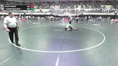 157 lbs Austin Wendt, Coleman vs Carter Melichar, Port Washington