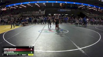 3A 132 lbs Champ. Round 1 - James Aguilar, Riverview (Riverview) vs Sam Marvel, Wellington Community Hs