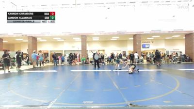 100 lbs Quarterfinal - Kannon Chambers, Rockmart Takedown Club vs Landon Alvarado, Georgia