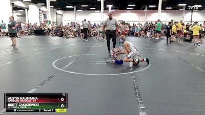 72 lbs Round 5 (6 Team) - Brett Zakrzewski, U2 Stars & Stripes vs Austin Hausmana, Warhawks Wrestling