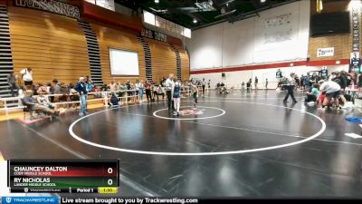 91 lbs 5th Place Match - Ry Nicholas, Lander Middle School vs Chauncey Dalton, Cody Middle School