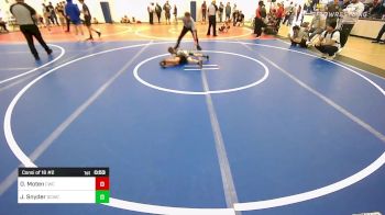 43 lbs Consi Of 16 #2 - Oliver Moten, Claremore Wrestling Club vs Jameson Snyder, Dark Cloud Wrestling Club