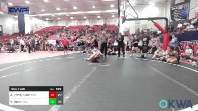 95 lbs Semifinal - Avriella Pretty Bear, Scrappers vs Viola Foust, Oklahoma Mafia