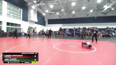 63 lbs 1st Place Match - Landen Fortunato, Threshold vs Ares Duarte, Savage House Wrestling