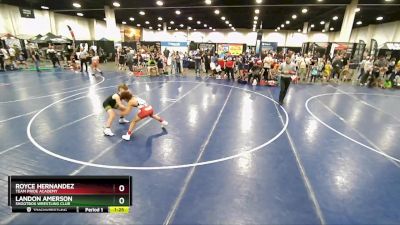 92 lbs Round 3 - Royce Hernandez, Team Pride Academy vs Landon Amerson, Shootbox Wrestling Club