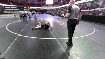 106 lbs 5th Place Match - Emmitt Murray, Kuna vs Brendyn Borders, Mountain View