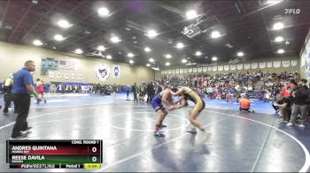 150 lbs Cons. Round 1 - Reese Davila, Edison vs Andres Quintana, Morro Bay