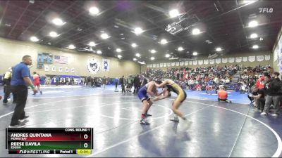 150 lbs Cons. Round 1 - Reese Davila, Edison vs Andres Quintana, Morro Bay