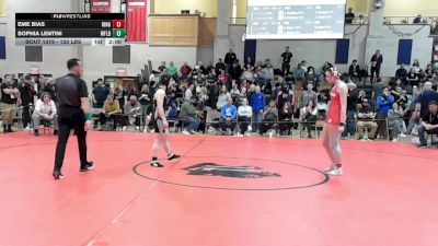 120 lbs Consolation - Eme Bias, Hingham vs Sophia Lentini, Westfield