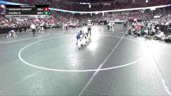 Girls 107 lbs Champ. Round 1 - Aaleeh Le, Wausau West-Girls vs Margaret Barrett, Sauk Prairie/Wis. Heights-Girls