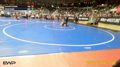 80 lbs Consi Of 8 #1 - Colton Olejnik, Purler Wrestling vs Miles Maes, Maverick Elite Wrestling