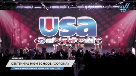 Centennial High School (Corona) - Varsity Song/Pom Intermediate -- Large (12-23) [2023 Varsity Song/Pom Intermediate -- Large (12-23) Day 2] 2023 USA Spirit & Junior Nationals/Collegiate Championships