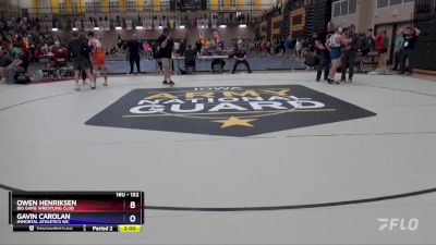 132 lbs Quarterfinal - Owen Henriksen, Big Game Wrestling Club vs Gavin Carolan, Immortal Athletics WC