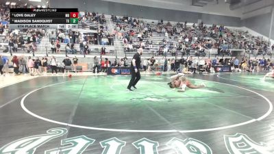 U23 Women - 76 lbs 5th Place Match - Love Daley, MD vs Madison Sandquist, TX