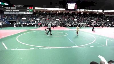 55 lbs Champ. Round 2 - Madilyn Bauman, KAWA vs Aiden Deere, OHCA