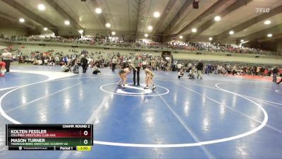 70 lbs Champ. Round 2 - Mason Turner, Thoroughbred Wrestling Academy-AA vs Kolten Fessler, Columbia Wrestling Club-AAA