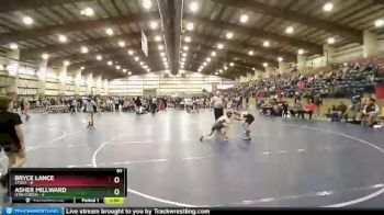 83 lbs Quarters & Wb (16 Team) - Bryce Lance, Stout vs Asher Millward, Utah Green