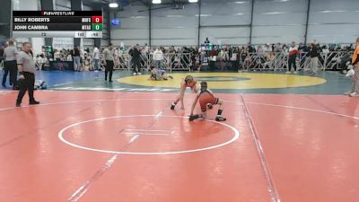 72 lbs Round 1 - 9:00am Saturday - John Cambra, Mat Assassins vs Billy Roberts, Minnesota Funky Singlets