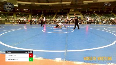 130 lbs Final - Corbin Davis, Lions Wrestling Academy vs George Kollman, Nebraska Boyz