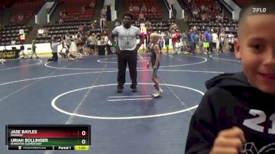 47 lbs Round 4 - Uriah Bollinger, Hiawatha Elementary vs Jase Bayles, Madison