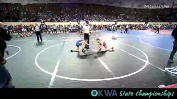 100 lbs Round Of 32 - Cannon Ballard, Hinton Takedown Club vs Isaiah Toops, Noble Takedown Club