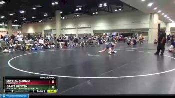 145 lbs Semis & Wb (16 Team) - Grace Britten, Beauty And The Creason Iowa vs Crystal Alonzo, MXW Purple