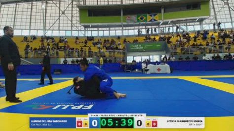 LETICIA MARQUEZIN SFORÇA vs IASMIM DE LIMA SABONARO 2026 FPJJ Circuito Paulista GI Etapa 3