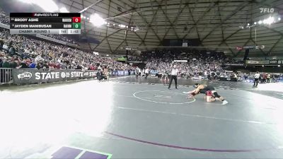 Boys 1B/2B 132 Champ. Round 1 - Jayden Manibusan, Rainier vs Brody Ashe, Wahkiakum