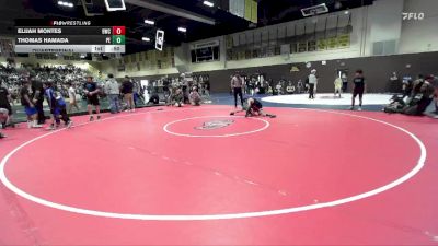 86 lbs Quarterfinal - Elijah Montes, 951 WRESTLING CLUB vs Thomas Hamada, Poway Elite