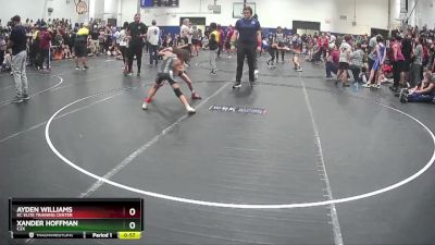 60 lbs Quarterfinal - Xander Hoffman, C2X vs Ayden Williams, KC Elite Training Center