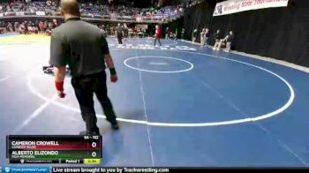 5A - 152 lbs Cons. Round 2 - Alberto Elizondo, PSJA Memorial vs Cameron Crowell, Leander Rouse