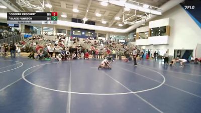82 lbs Semifinal - Cooper Crockett, Sanderson Wrestling Academy vs Blade Pehrson, Delta Wrestling Club