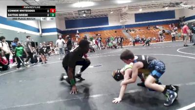65 lbs 3rd Place Match - Connor Whitesides, Summerville Take Down vs Dayton Griebe, Cobra Wrestling Club