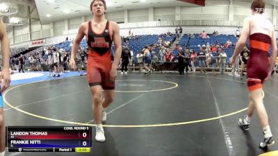 138 lbs Cons. Round 5 - Landon Thomas, MI vs Frankie Nitti, IL