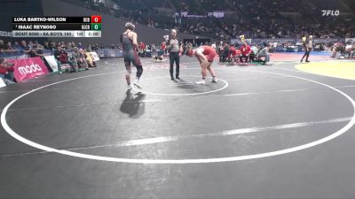 6A Boys 190 lbs Champ. Round 1 - Isaac Reynoso, Glencoe Boys vs Luka Bartko-Wilson, Oregon City Boys