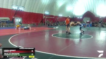 157 lbs Round 4 (16 Team) - Nicolas Erickson, Cambridge-Isanti White vs Aiden Herbst, Buffalo
