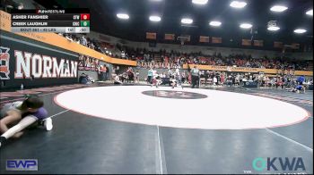 49 lbs Consolation - Asher Fanshier, Clinton Youth Wrestling vs Creek Laughlin, Chickasha Wrestling