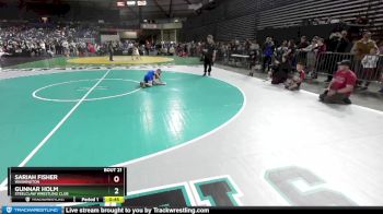 45-49 lbs Quarterfinal - Gunnar Holm, Steelclaw Wrestling Club vs Sariah Fisher, Washington