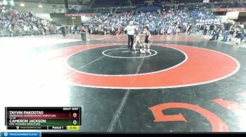 67 lbs Champ. Round 1 - Tayvin Pakootas, Okanogan Underground Wrestling Club vs Cameron Jackson, Fife Thunder Wrestling