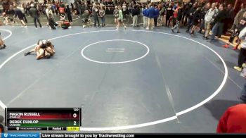 120 lbs Champ. Round 2 - Mason Russell, Othello vs Derek Dunlop, Lakeside